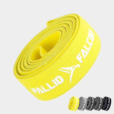 fitnessband gymnastikband widerstandsband textil gelb pallid falcon