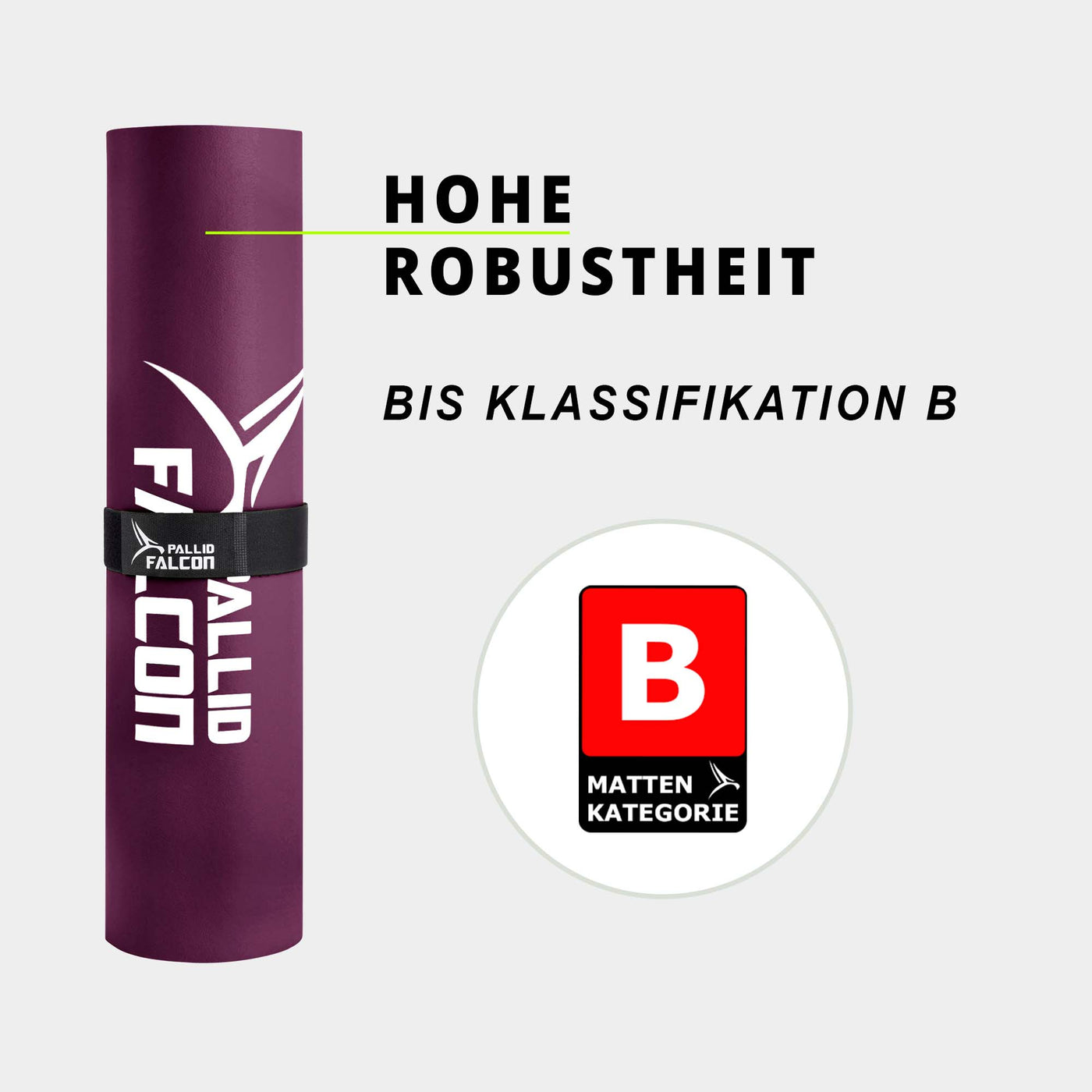 lila schadstofffreie gymnastikmatte falcon one von pallid falcon fuer bodyweight training und calisthenics