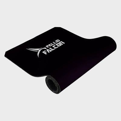 schwarze schadstofffreie trainingsmatte falcon one von pallid falcon fuer bodyweight training und calisthenics